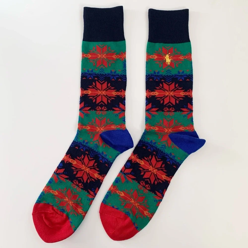 NWOT Ralph Lauren fair isle retro long socks